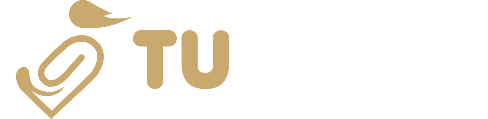 Logo Tumatch - 2026 - horizontal - blanco con dorado apagado